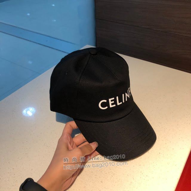 CELINE男女同款帽子 賽琳經典字母棒球帽鴨舌帽  mm1475